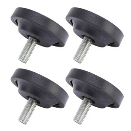 Set of 4 Furniture Leveling Feet, 58 mm Rubber Feet for Furniture, Adjustable M10 Thread Pads for Table Chair Sofa