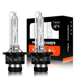Briteye Car Headlight HID D2S 35W 8000K Bulb, High Luminance, Genuine Replacement HID Headlight Bulb, Xenon 12V (Pack of 2)