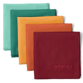 DRYKI Sweat Absorbing Handkerchiefs - The Original Quick-Dry Microfiber Sweat Rags & Towels for Face, Hands, & Body - Perfect for Gym, Sports, and Work (Mountain: 5 Pack)