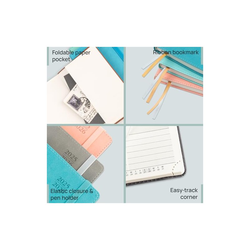 POPRUN Calendar 2026 Daily Planner Soft Cover 16 x 10.5