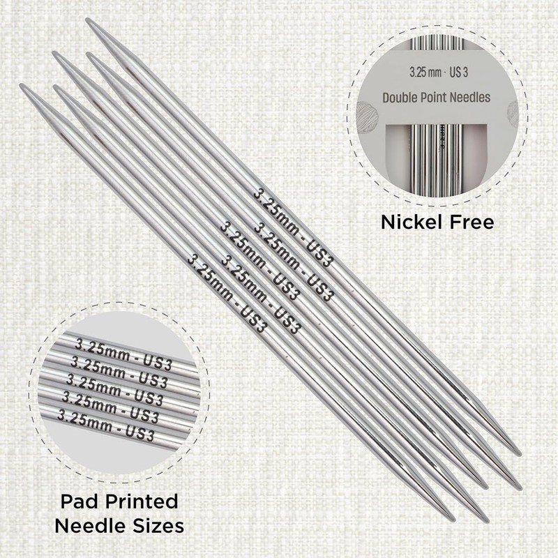 KnitPro Nova Double Pointed Needles 4" (10cm) | 3.25mm