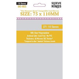 Premium Card Sleeves - War Hammer Quest (75mm x 110mm) 110 Sleeves per Pack