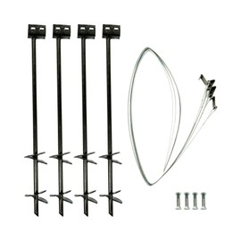 Tie Down | 30 in. x 3/4 in. Double Head anchoring kit with Straps and Bolts (4-Pack)