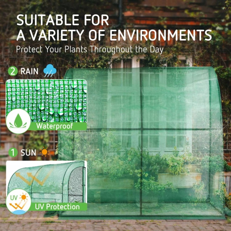 VIVOSUN Lean-to Mini Walk in Greenhous 79x39x83in w/ 3 Tier