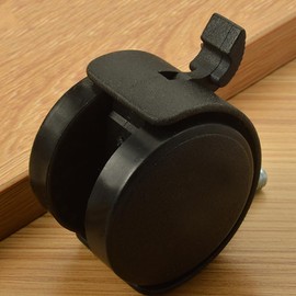 STOBOK 4pcs Office Chair Wheels, 1.5 Inch Swivel Caster for Replacement Plastic Caster Wheels for Furniture with Brakes