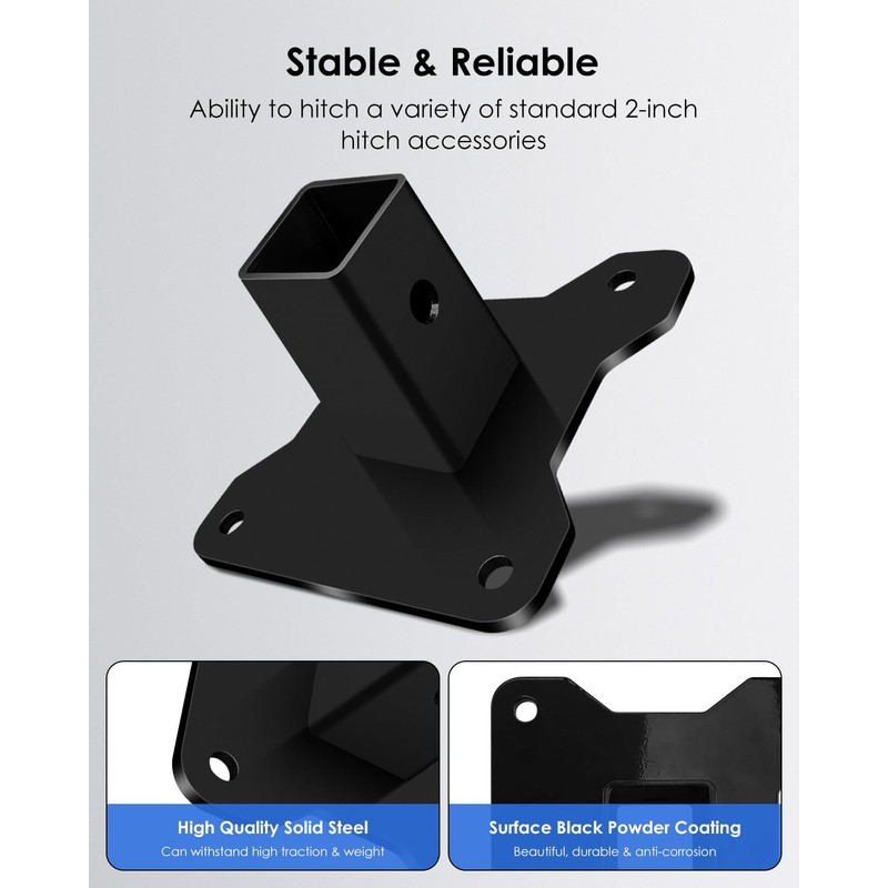 2" UTV Receiver Hitch Fits for Polaris RZR XP/XP 4