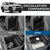 BIBLOZ Hidden Storage Box and Center Console Armrest Organizer for