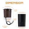 [6 Pack]CLOUDY BAY 9W Low Voltage Landscape Lights,LED Well Lights,Grated