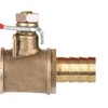 Dapetz ® Brass Ball Valve 8mm Red Lever Inline Hose