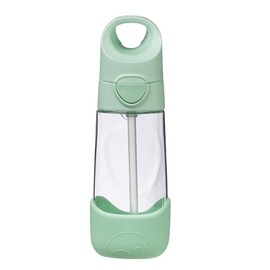 b.box 15 oz Tritan Drink Bottle: Kids Water Bottle with Straw and Lid for School, Sports, Travel, Daycare. Spill Proof & Leak Proof. Easy Grip Triangle Shape. BPA Free, Dishwasher Safe.