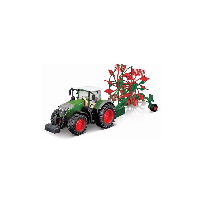 Bburago B18-31665 Die-Cast FENDT 1050 Vario with Working Whirl RAKE