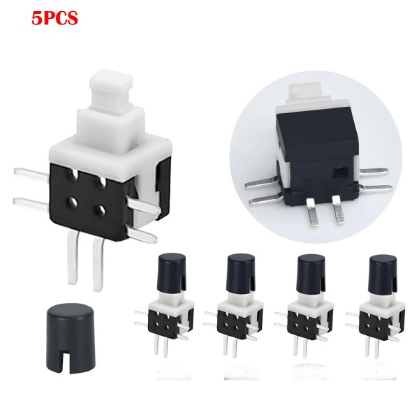 TECHZONE 5PCS Micro Latching SPDT Push Button Switch 5.8mm 6Pin