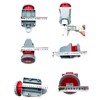 IEC 60309 Waterproof Industrial Connector Socket, 5Pin 16A 380V-415V 3P+E+N