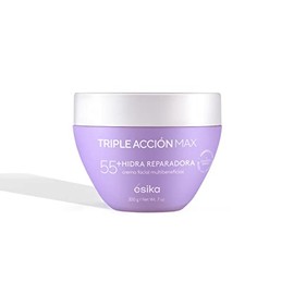 ésika - Crema para la cara Hidra Reparadora Triple Acción Max 55+ con ácido hialurónico y colágeno, 200 g