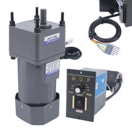 OCASAMI Electric Gear Motor with Adjustable Speed Governor Variable Speed Motor AC 110V 200W Motor Speed Controller, Single-Phase Reversible Motor, 0~45RPM | 30K