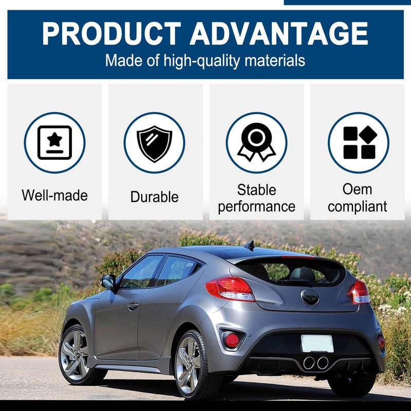 SYudwen Rear Windshield Wiper Blade Compatible with Hyundai Veloster 2012-2016