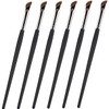 IWOWHERO 6pcs Makeup Brush Angled Eyeliner Flat Eyeliner and Concealer