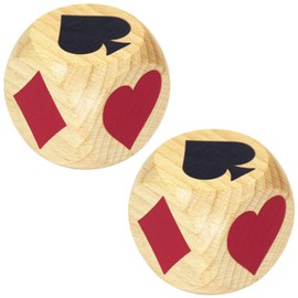 Trump Markers Euchre Pinochle Bridge Playing Cards Whist Cards Trump Marker Dice Euchre Cube Card Deck Trump Marker Game Dice Indicator Gifts for Euchre Pinochle Bridge Enthusiasts (2 in) (2 Pcs)