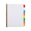 Staples 477150 Big Tab Write-On Paper Dividers 8-Tab Multicolor 4/Pk