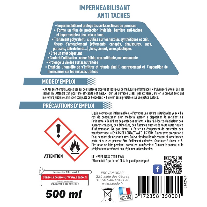 Spado Imprägnierer, Fleckentferner, 3 Stück