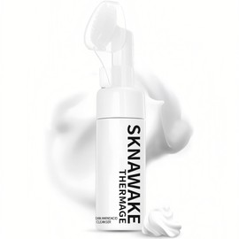 KWYBOW SKINAWAKE Amino Acid Foaming Face Cleanser with Brush,Gentle Foaming Facial Cleanser for Sensitive Skin,Face Wash and Makeup Remover,2.87Fl oz