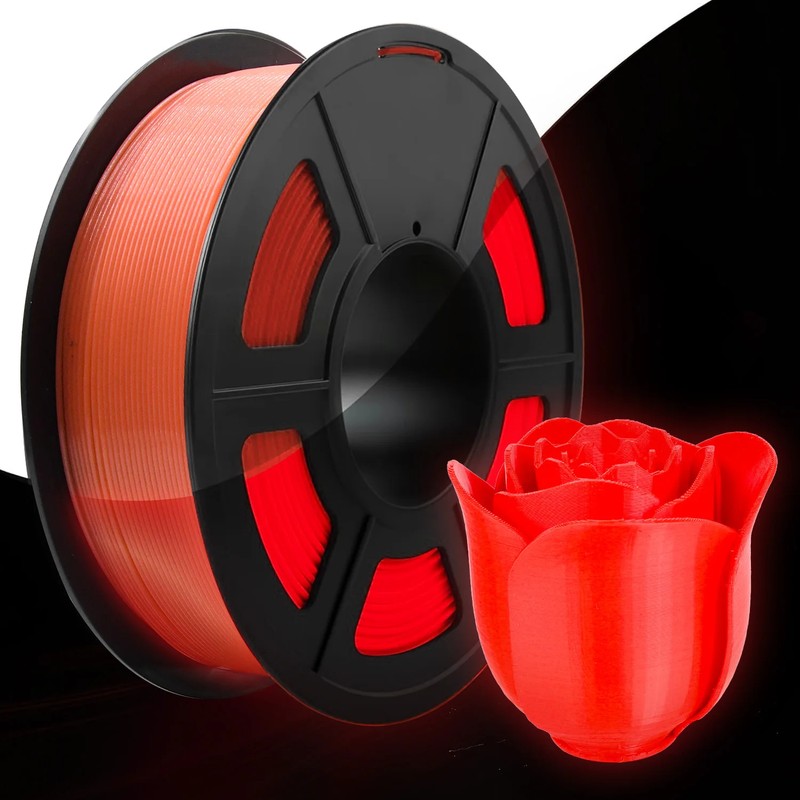 Glow in the Dark PLA Filament for FDM 3D Printing