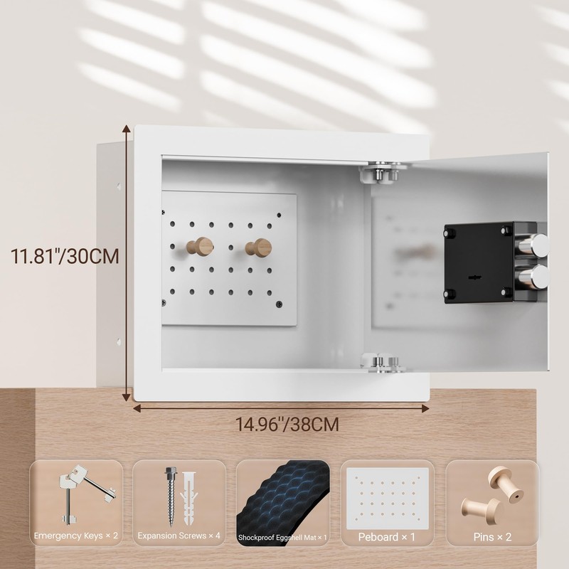 KornerBatl Small Hidden In Wall Safe Between 16" Studs, 0.327
