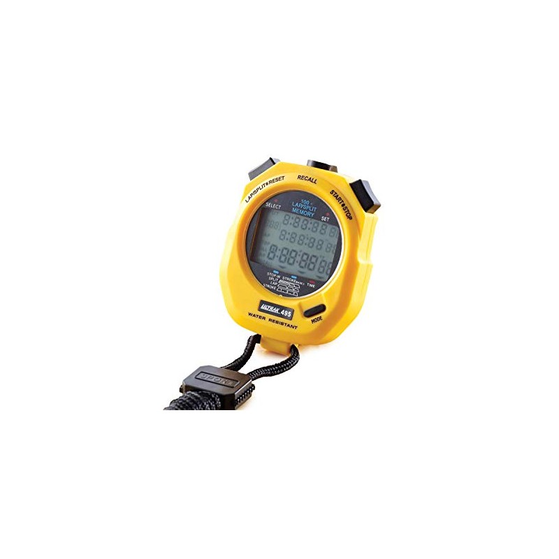 Ultrak 495 100 Lap Memory Timer (2-Pack), Yellow