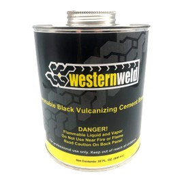 Western Weld Flammable Black Vulcanizing Cement W/Brush, (WCH 03)