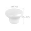 GENHAKON 40 Packs White Ceramic Cabinet Knobs, Glossy Ceramic Knobs,