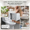 360° Glass Spray Bottles, Adjustable Nozzle, 16.9 oz, Clear