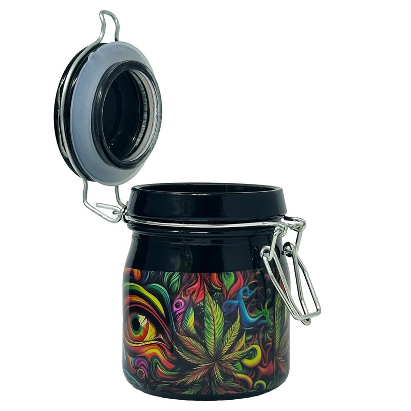 Ted Miller Innovation - 3.75" Glass Storage Jar with Clamping