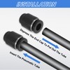 sourcing map 4Pcs Pneumatic Cap Style Plug Fittings, 1/4" Tube