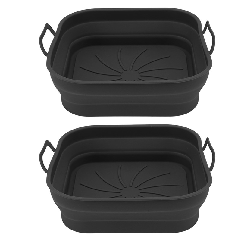 2 PCS Fryer Silicone Basket Nonstick Silicone Pot Fryer Liners
