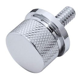 GUAIMI Stainless Knurled Fender Seat Bolt Screw 1/4"-20 Thread Compatible with Harley Sportster Touring Electra Glide Street Glide 1996-2020 - Chrome