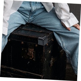 Alasum 8pcs Set Iron Corner Protectors Speaker Corner Protector for Amplifier Speaker Cabinet Black Anti-Slip Easy to Install