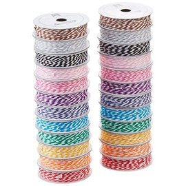 American Crafts Guía de Panadero en 12 Colores Radiantes, Paquete de 24, 4.5 Metros