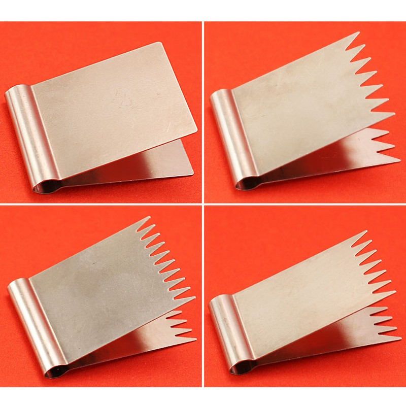 11-Piece Stainless Steel Pottery Texture Clip Set for Clay Modeling