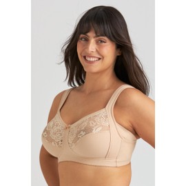 Miss Mary of Sweden Lovely Lace bügelloser Komfort-BH aus Baumwolle Beige 85G