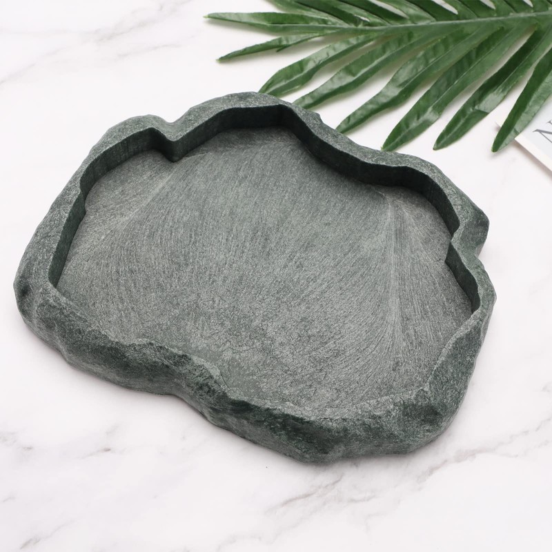VGOL Reptiles Water Tray Tortoise Feeder Lizard Water Dish Resin