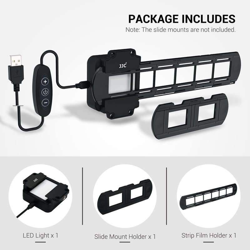 JJC 35mm Negative Film Scanning Copying LED Light Set Includes