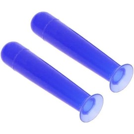 Junfamilee 2Pcs Blue Handy Silicone Contact Lenses Small Suction Cups Stick RGP Inserter Remover Contact Lens Cases, Contact Lens Care