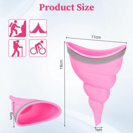 flintronic Kadın idrara çıkma cihazı, yeniden kullanılabilir silikon kadın pisuar, kadınlar açık hava etkinlikleri, kamp ve seyahat için çiş cihazına standı