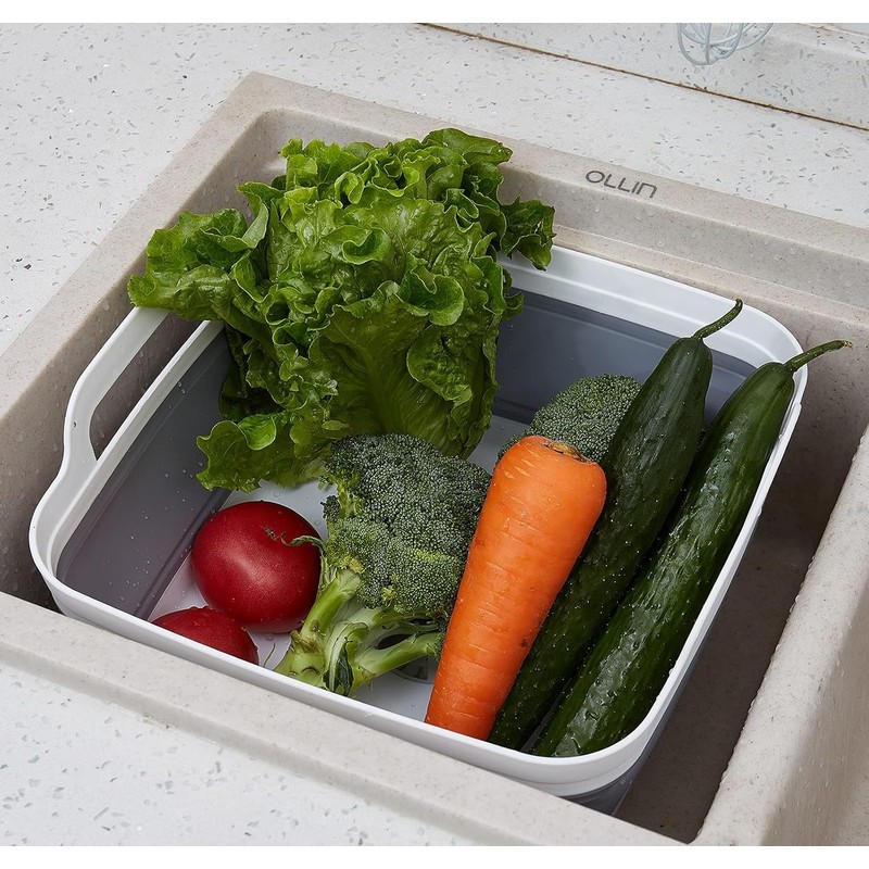 Collapsible Dish Pans for Washing Dishes 9L Portable Wash Dish