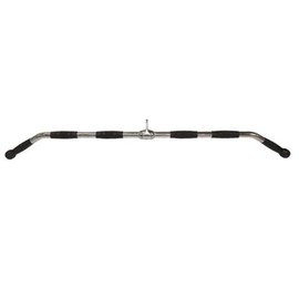 Gronk Fitness 48” Revolving Lat Pulldown Bar | Heavy-Duty Cable Attachment with Ergonomic Non-Slip Grips | Pro Style Back & Arm Workout Bar for Home & Commercial Gym Equipment