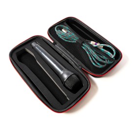 Fabricko Dual Wireless Microphone Travel Case, Hard EVA case, Protective, Shockproof, Waterproof for outdoor