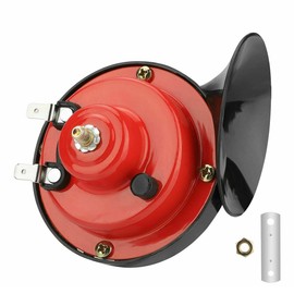 Eztronics Corp 12V 300DB Super Loud Train Horn Waterproof for Motorcycle Car Truck SUV Boat Red