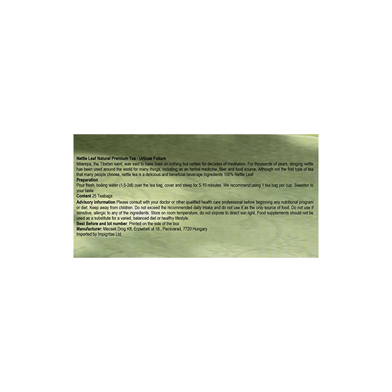 Nettle Leaf Herbal Natural Premium Tea - Urticae Folium -