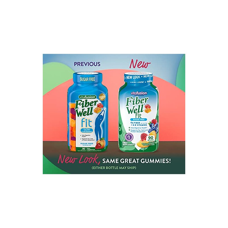 Fiber Well Fit Gummies, 5 Pack (90 Count)