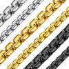 ChainsHouse Men's Necklace, Chain Only, Surgical Stainless Steel, Silver, Hypoallergenic,